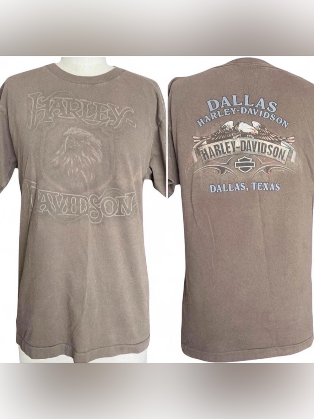 Vintage Harley Davidson Faded Eagle DS Tee Medium Single Stitch MiUSA